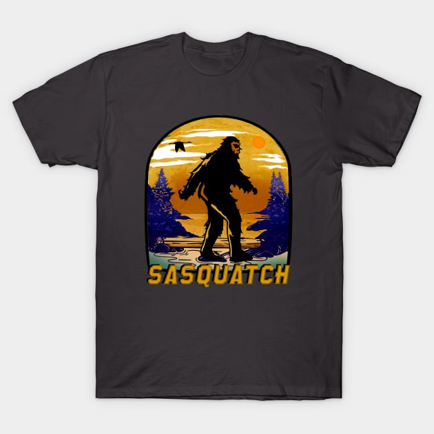 Sasquatch T-Shirt by Midcenturydave